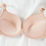 Bras Sexy Women Cotton Gathered Bra Deep V Underwire Ladied Brassiere Push Up Lingerie Solid Bras Backless Intimate Underwear