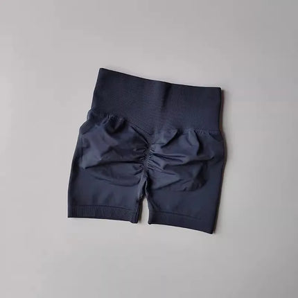 Summer High-Waist Women's Yoga Shorts Breathable Fitness Butt Lift Sports Running Shorts Cycling Push-Up Workout Gym Shorts