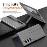 Luxury Wristband Invisible Bracket Case for Samsung Galaxy Z Fold 6 5 4 3 7 fold6 Hand Wrist Strap Folding Stand Silicone Cover