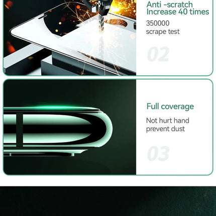 Joyroom 1/2/3pcs HD Glass Screen Protector for iPhone 16 15 14 13 12 11 Pro Max Full Screen Tempered Glass Protection for iPhone