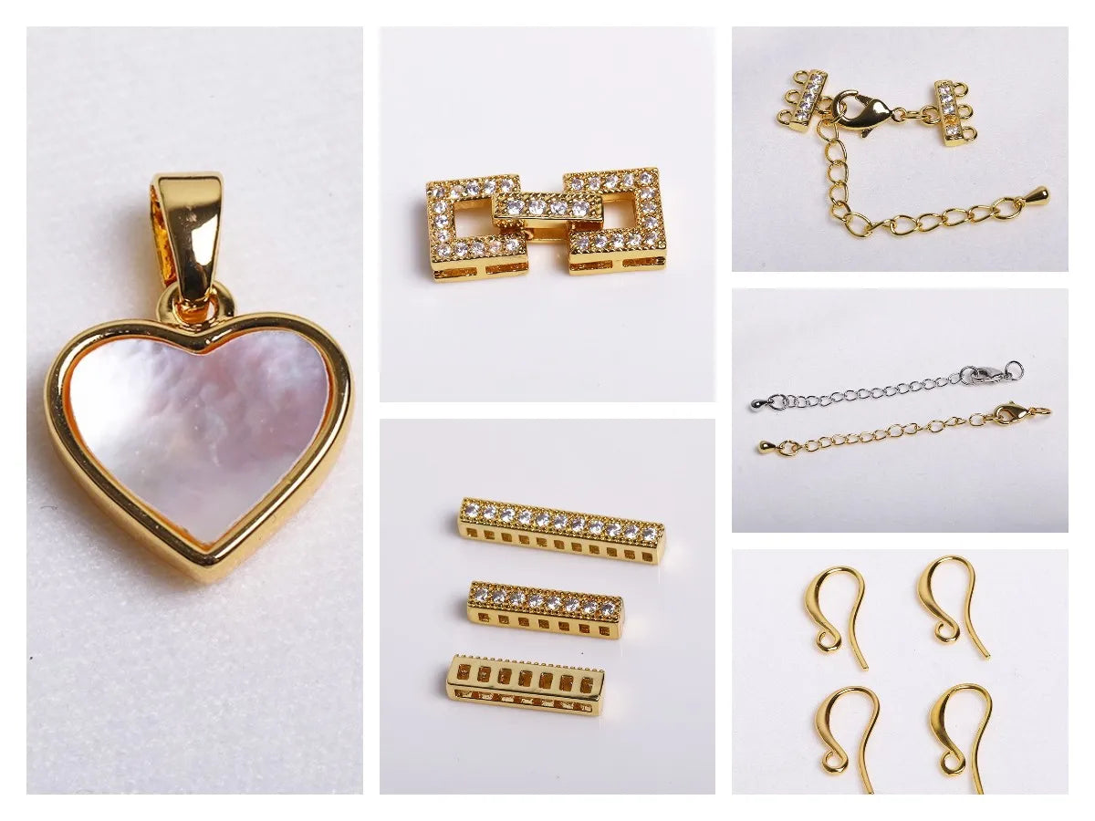 8/10MM 18K Gold Plated Brass Metal Hollow Beads Caps Flower Caps For Beads For DIY Beading Jewelry Making Supplies Wholesale