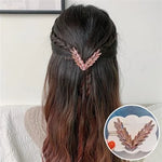 Luxury Shining Crystal Hair Clip For Women Korean V Shape Buckle Hairpins Girls Hair Accessories Headwear Fashion Ornaments Gift