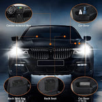 Car Trash Can with Lid – Mini Leak-Proof Car Bin with 60/300 Garbage Bags | Small Portable Auto Accessories for Interior Cleaning