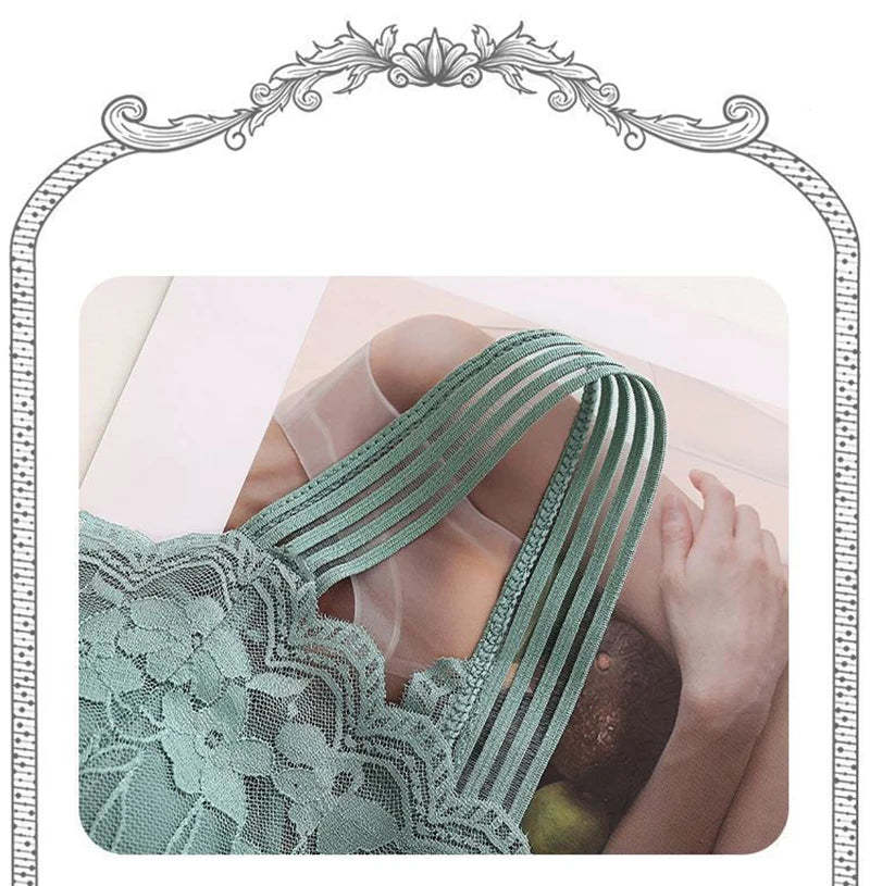 Sexy Lace Seamless Large Size Women's Bra Comfortable Breathable Sports Beauty Back Vest Sleep Gathered Wrapped Chest Tube Top