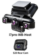 4CH GPS Dash Cam i7pro Front 4K/2K+3*1080P for Car 360 DVR Camera 24H Parking Mode WiFi Video Recorder IR Night Vision