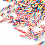 10/30/50Pcs Mini Candy Cane Christmas Decoration Red White Resin Candy DIY Crafts Xmas Pendant Navidad Home Decor 2025 New Year