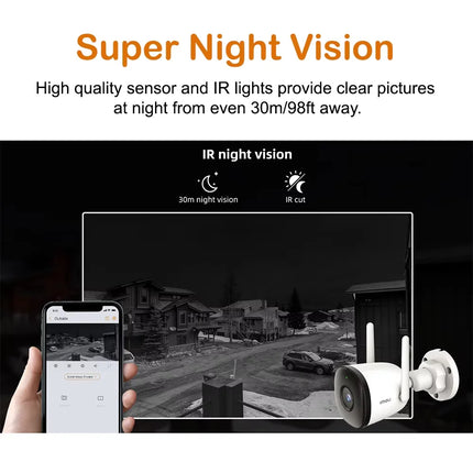 IMOU Bullet 3C 3MP5MP Wifi IP Camera Automatic Tracking IP67 AI Human&Vehicle Detection Outdoor Surveillance Security Protection