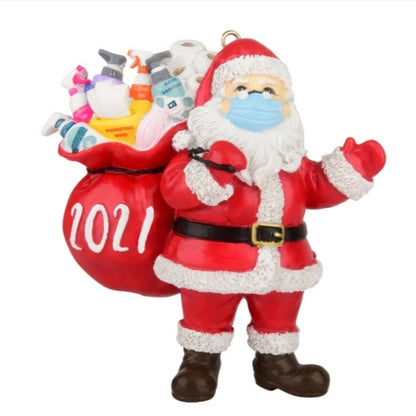 Christmas Tree Rotating Sculpture Train Decorations Paste Window  Stickers