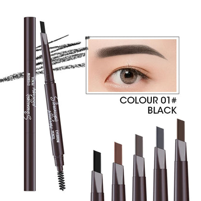 5 Colors Eyebrow Cosmetics Pencil Waterproof Double-headed Eyebrow Tattoo Natural Long Lasting Makeup Paint Eyebrow Pencil