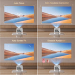 Magcubic Auto Focus Android14 4K Projector 900ANSI 8K Native 1080P HY350Max With Wifi6 BT5.4 16G Allwinner H726 Portable Outdoor