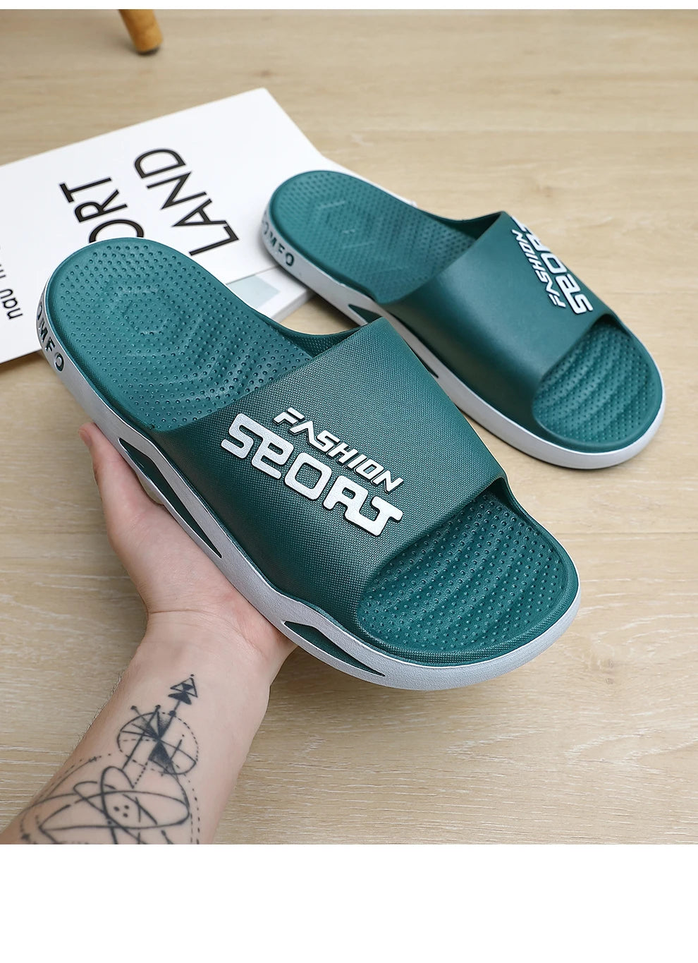 Men's Slippers Indoor Outdoor Non-slip Thick Soft Sole Comfortable Beach Men Casual For Home Big Size Summer Silders Shoes