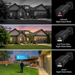 ASECAM 4K 8MP IP Camera Audio CCTV Recording Outdoor POE H.265 Onvif Metal Black 4MP Human Detection Surveillance Camera