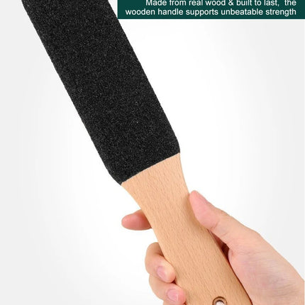 1PCS Professional Pedicure Rasp Tool for Dead Skin Crack Heels Beech Wood Foot File Rasp Callus Remover Foot Scrubber