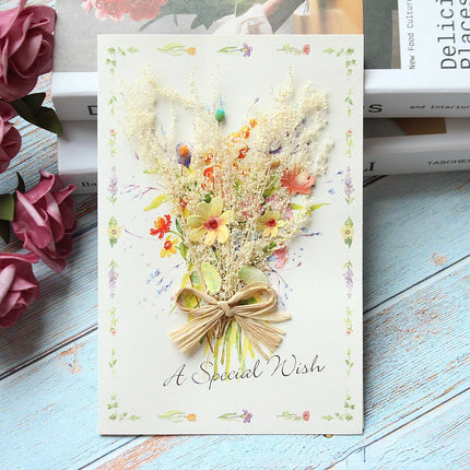 New Romantic Flower Birthday Christmas Card Greeting Cards Set Postcard Party Wedding Thank You Decorations Creative Girl Gifts