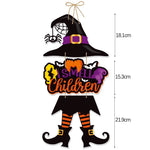 Halloween Hanging Banner Garland Bunting Pumkin Ghost Bat Paper Banner Door Hanging Ornaments Halloween Xmas Party Decoration