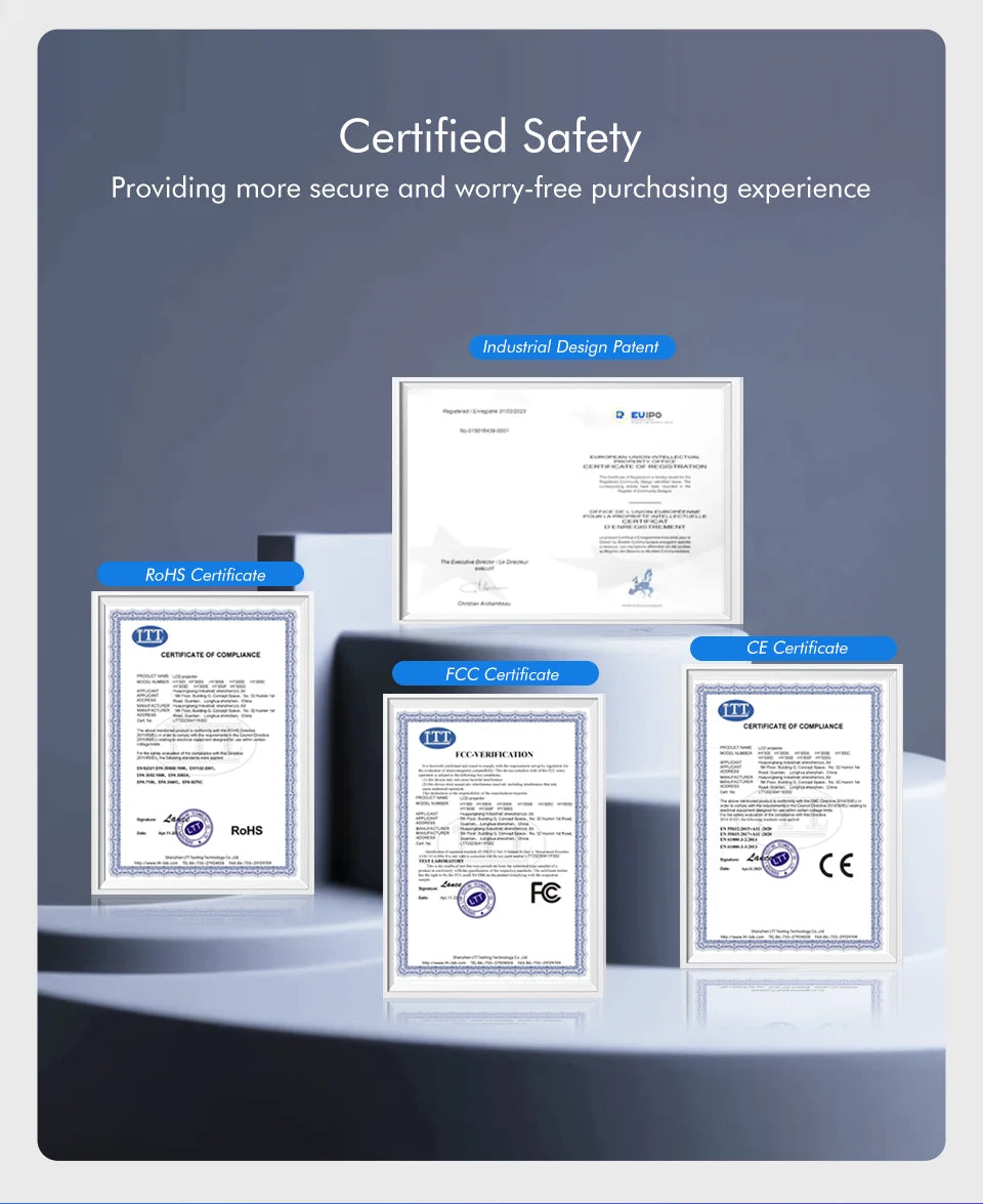 Magcubic HY320 Mini Newly Native 720P Android 11 4K Projector 300ANSI