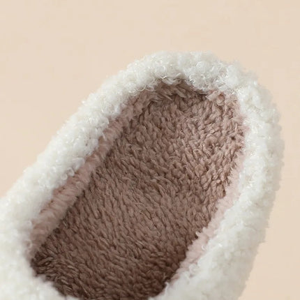 House Slippers for Women, Cute Big Small Heart, Fluffy Cozy Home Comfy Shoes for Ladies, Indoor Slippers for Winter, Mushroom