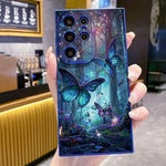 Glow In The Dark Butterfly Phone Case For Samsung Galaxy A06 A16 A55 A54 5G A52 A53 A14 A34 A15 A35 S21 FE S25 S22 S23 S24 Ultra