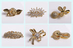 8/10MM 18K Gold Plated Brass Metal Hollow Beads Caps Flower Caps For Beads For DIY Beading Jewelry Making Supplies Wholesale