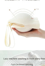 Flat Chest Solution Bra for Women Thickened Push Up Cups No Steel Ring Seamless Invisible Lift Small Chest Enhancement B C Cup