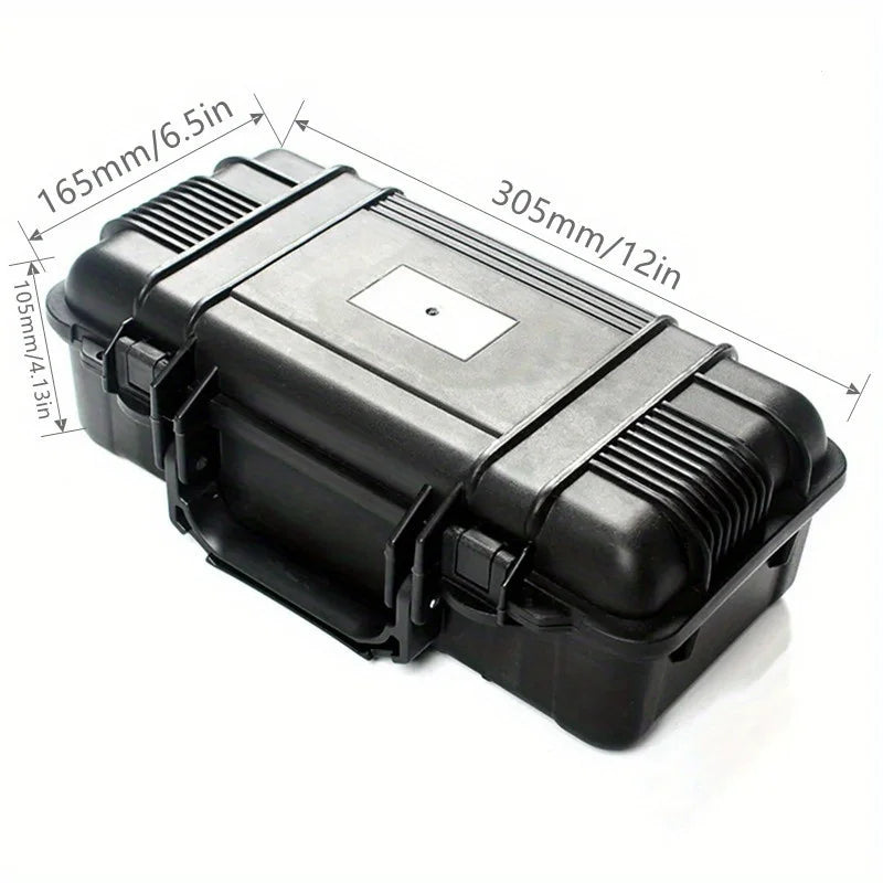 6 Sizes Black Hard Shell PP Carrying Toolbox Shockproof Portable Toolbox Secure Tools Safety Instrument Tool Storage Case