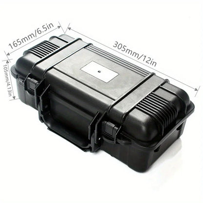 6 Sizes Black Hard Shell PP Carrying Toolbox Shockproof Portable Toolbox Secure Tools Safety Instrument Tool Storage Case