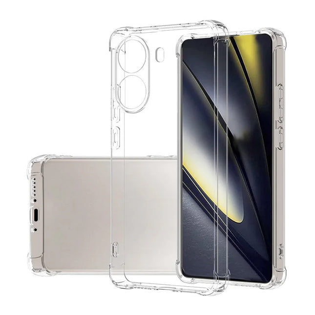 Phone Case for Xiaomi Redmi Note 14 13 Pro 4G 12 Pro Plus 5G Shockproof Clear Silicone Bumper Transparent Slim Shell Back Cover