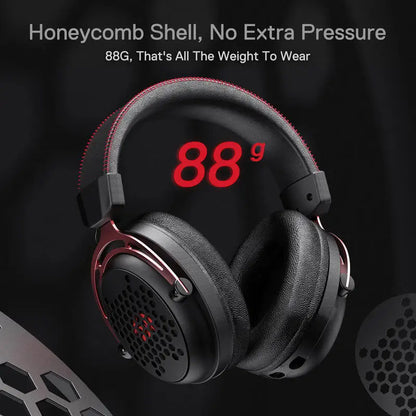 Redragon H386 USB Diomedes Wired Gaming Headset 7.1 Surround Sound  53MM Drivers Detachable Microphone Headphone