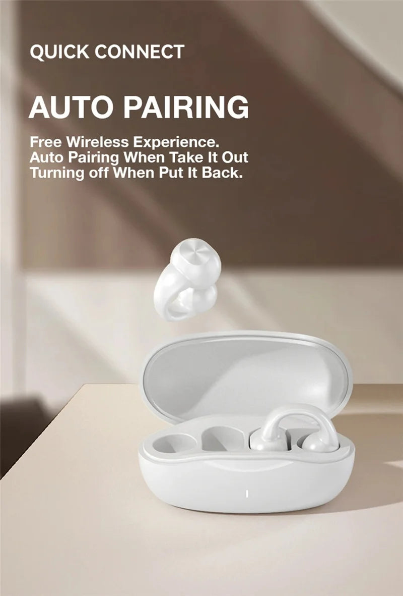 Earring Wireless Earbuds Bluetooth 5.3 Earphone Open Ear Headphones Air Conduction for Sport Running Painless Wearing Headset