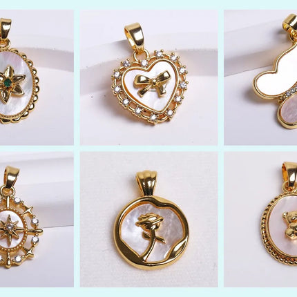 18K Gold Plated Separators For Bead,Spacers Beads For Jewelry Making,Brass Metal Round Beads,DIY Bracelets/Necklace Accessories