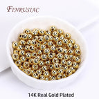 14K Real Gold Plated / 6mm- 20 pcs