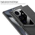 Ultrathin Blade Mecha Hard PC Matte Phone Case For Samsung Galaxy S24 S23 S22 Ultra Lens Protection Frosted Shockproof Cover