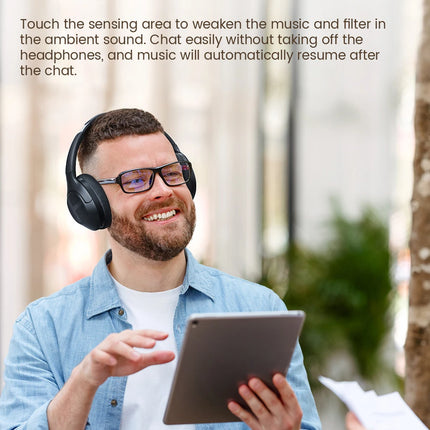 HAYLOU S35 ANC Wireless Headphones Over-ear 42dB ANC Headphone Bluetooth 5.2 40mm Dynamic Driver 60-hour Battery Life Earphones