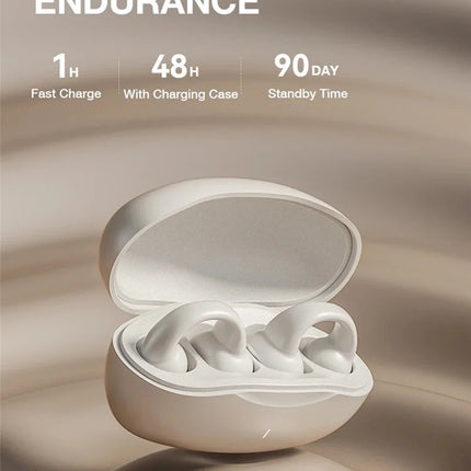 Earring Wireless Earbuds Bluetooth 5.3 Earphone Open Ear Headphones Air Conduction for Sport Running Painless Wearing Headset