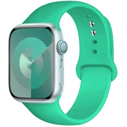 Silicone Band For Apple Watch strap 44mm 45mm 40mm 41mm 42-38mm 45 mm sport bracelet iwatch series 8 7 6 5 4 3 SE 9 Ultra 2 49mm
