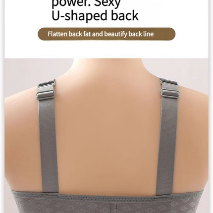 The New Front Button Type Sexy Brassiere Anti-sagging Gathered No Steel Ring Ladies Mother Large Size Thin Section Underwear Bra