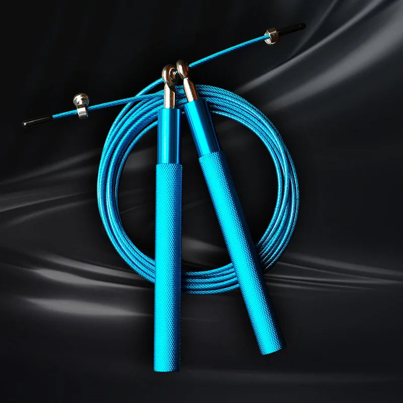 Steel wire skipping rope fitness sports equipment bearings skipping rope middle school students training aluminum alloy
