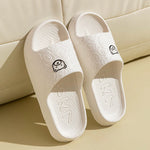 Women's Slippers Summer Printting Cute Bear Indoor Bathroom Anti-slip Soft Sole Couple Lightness Comfortable Men Leisure Shoes