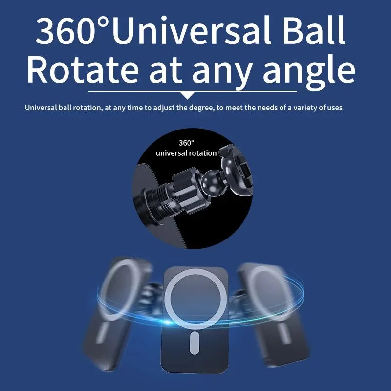 30W Magnetic Car Wireless Charger For iPhone