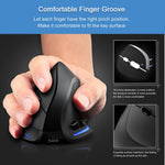 Lefon F35 Wireless Vertical Mouse 2.4G Rechargeable Ergonomic Optical Mouse 2400 DPI Gaming Mice for Computer Laptop PC Mac IOS