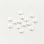 14K/18K Gold Plated 10-30Pcs 3/4/5/6/8mm Spacer Beads for DIY Necklace Bracelet Jewelry Making Supplies Accessories Wholesale