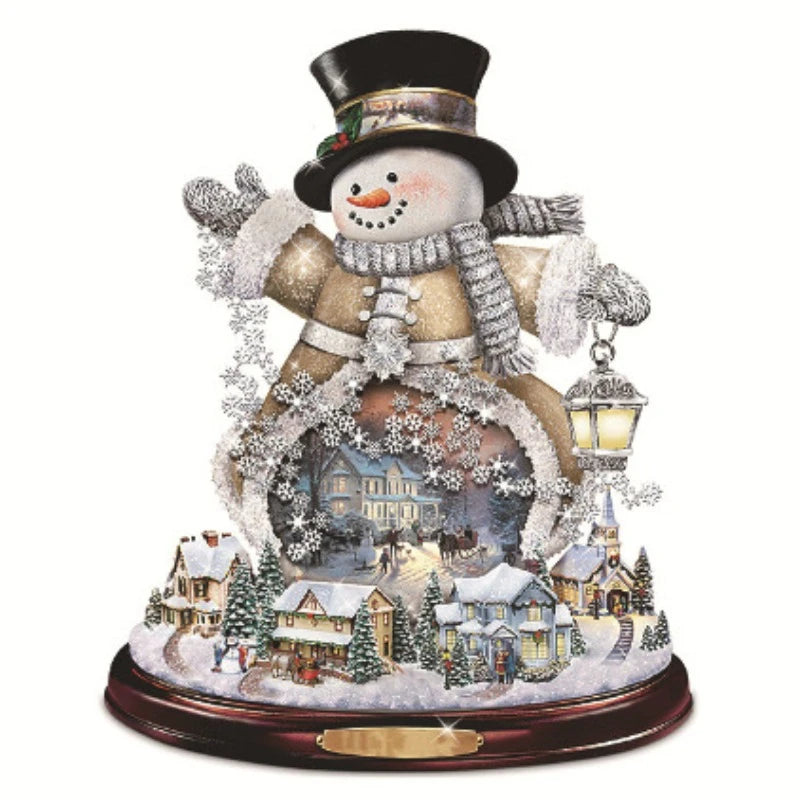 Christmas Tree Rotating Sculpture Train Decorations Paste Window  Stickers
