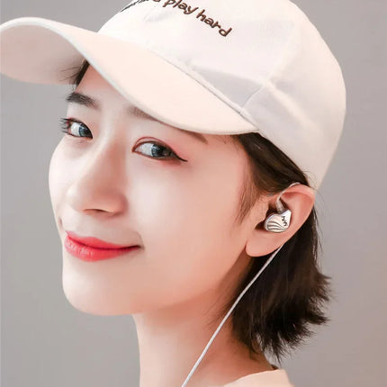 HIFI 6D Surround Bass In-Ear Wired Headphones 3.5mm Type C Earphone Sports Waterproof Gaming Headset Handfree Earbuds with Mic