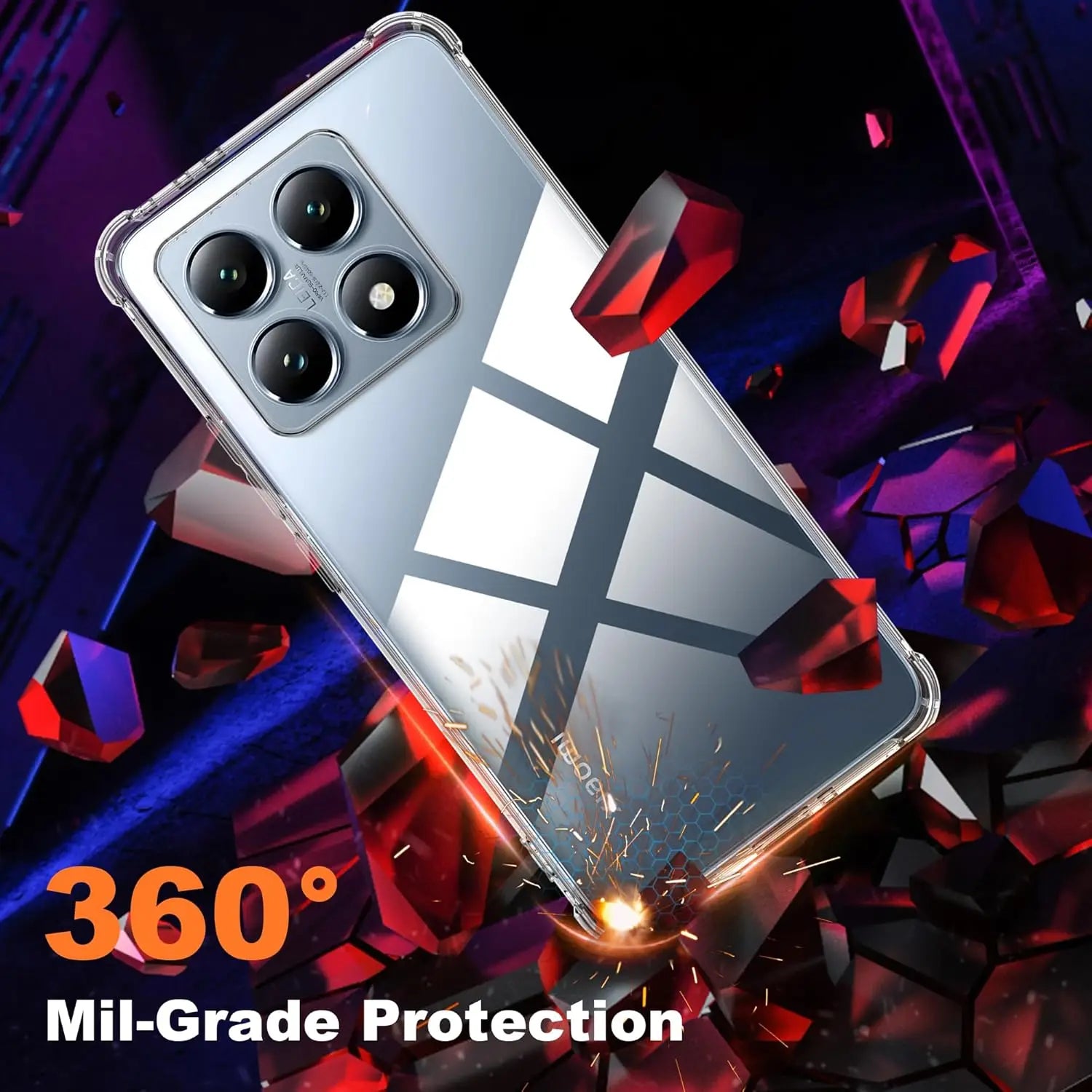 Four-Corners Shockproof TPU Case for Xiaomi 14T Pro Protective Cover For Xiaomi 14 13 Lite 13T Transparent Capa Fundas Coque