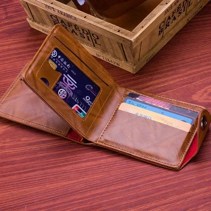 Fashion Wallets With 100 US Dollar Pattern Wallet Male Leather Photo Card Holder Large Capacity