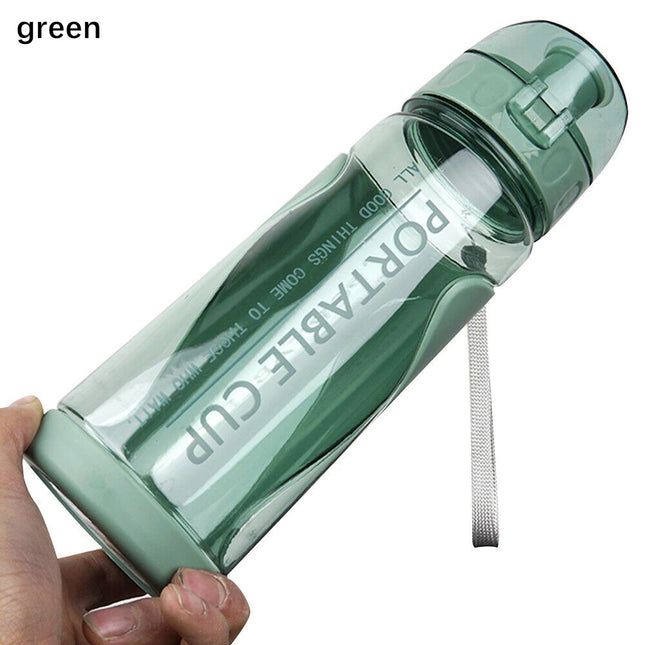 500ml Portable Sports Water Bottle Plastic Outdoor Gym Travel Drinks Mugs Clear Leakproof Drinking Bottle