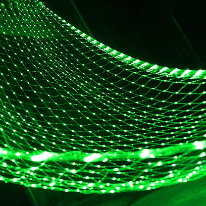 EU plug 1.5x1.5M 2x3M Christmas Garlands LED String Christmas Net Light Fairy Xmas Party Garden Wedding Decoration Curtain Light