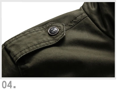 New 2023 Casual Army Military Jacket Men Plus Size M-6XL Jaqueta masculina Air force one Spring & Autumn Cargo Mens Jackets Coat
