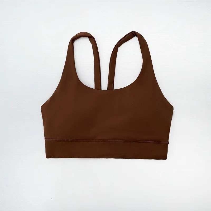 lulu Same Style Yoga Sports bra Women's High-intensity Shock-proof Fitness bra Simple Beautiful Back Fashion Yoga bra