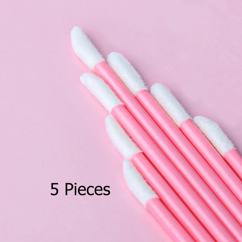 5/50/100 Pcs Lip Brushes Disposable Cosmetic Lip Brush Lipstick Lip Glossy Wands Cleaner Applicator Eyeshadow Makeup Brush Tool